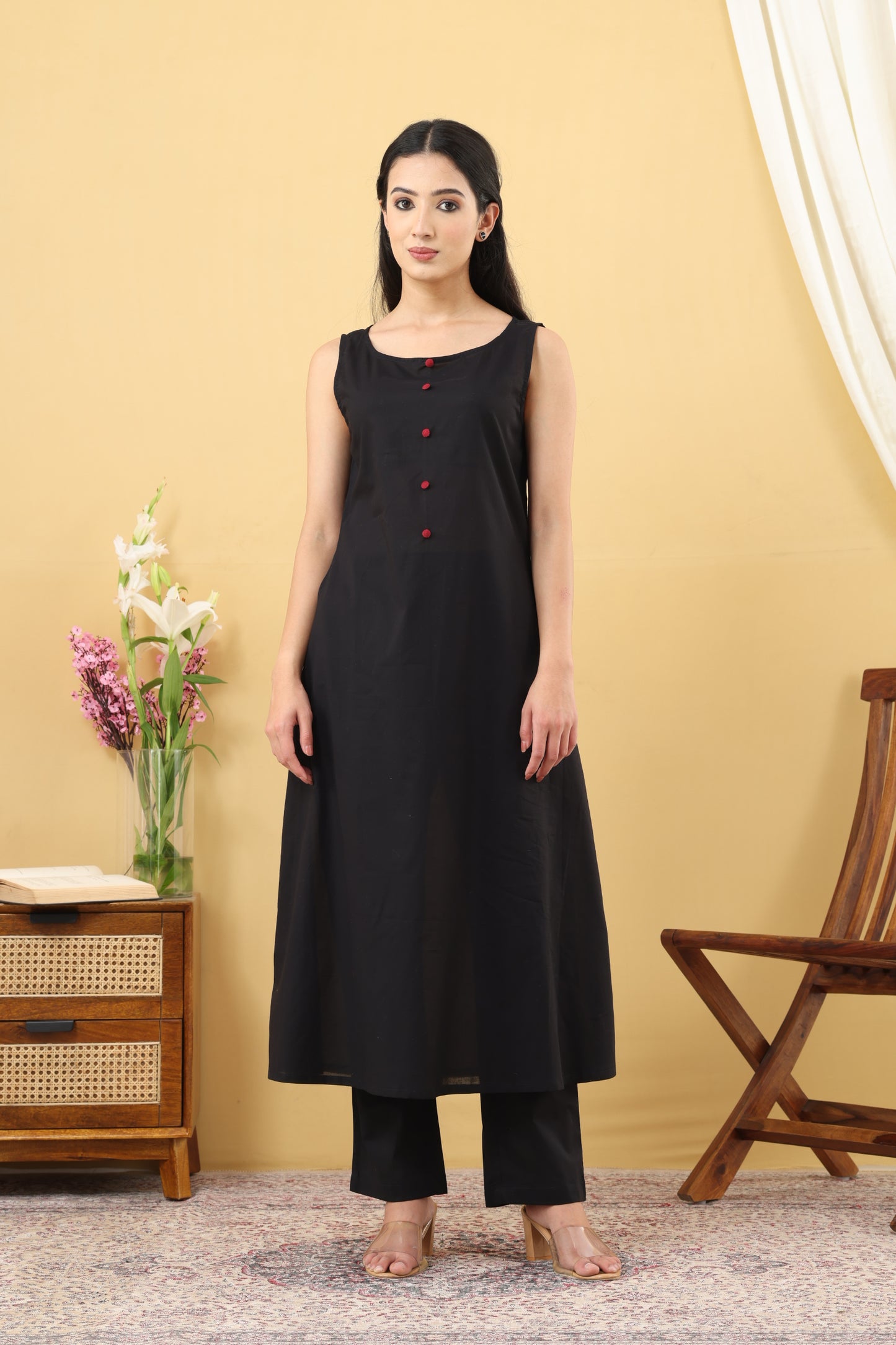 Saadgi Black Red Jamdani- Set of 3