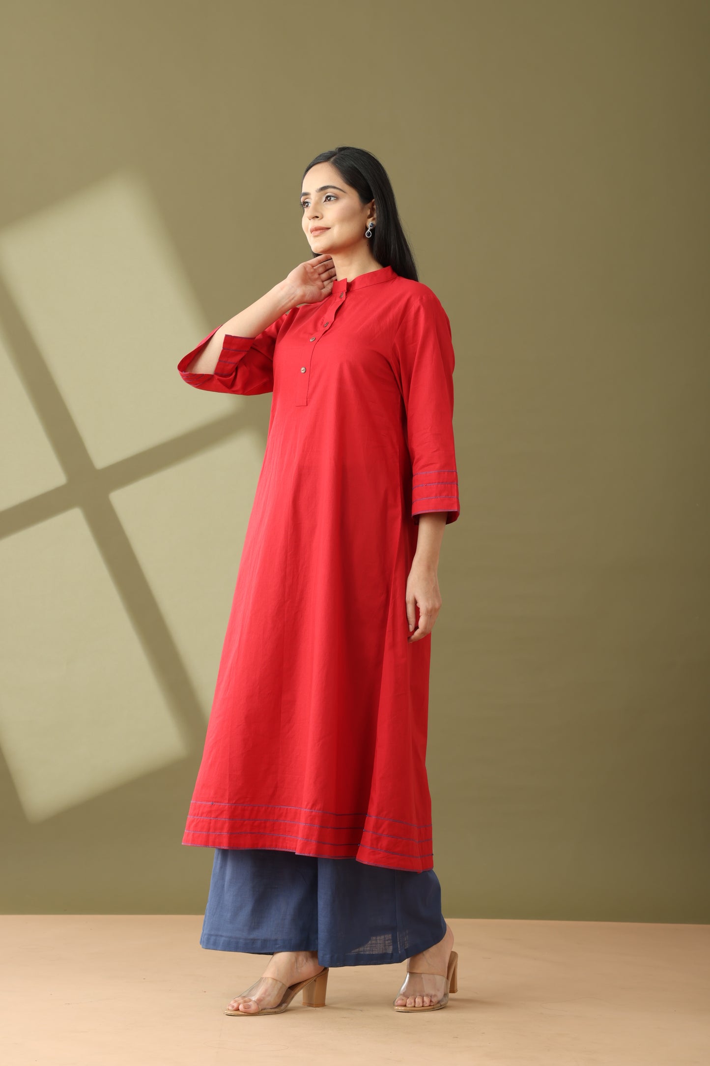 Utsaah Rumred kurta set