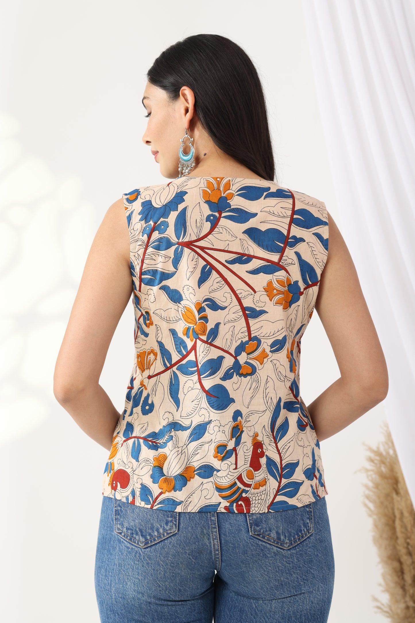 Heer Cream kalamkari Tunic
