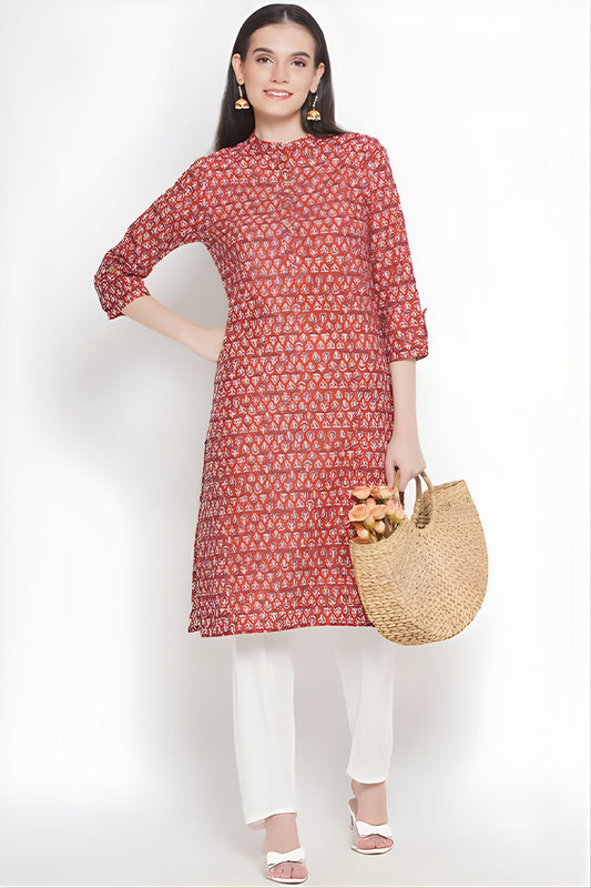 Riwaaz Rustic Orange Kurta Set