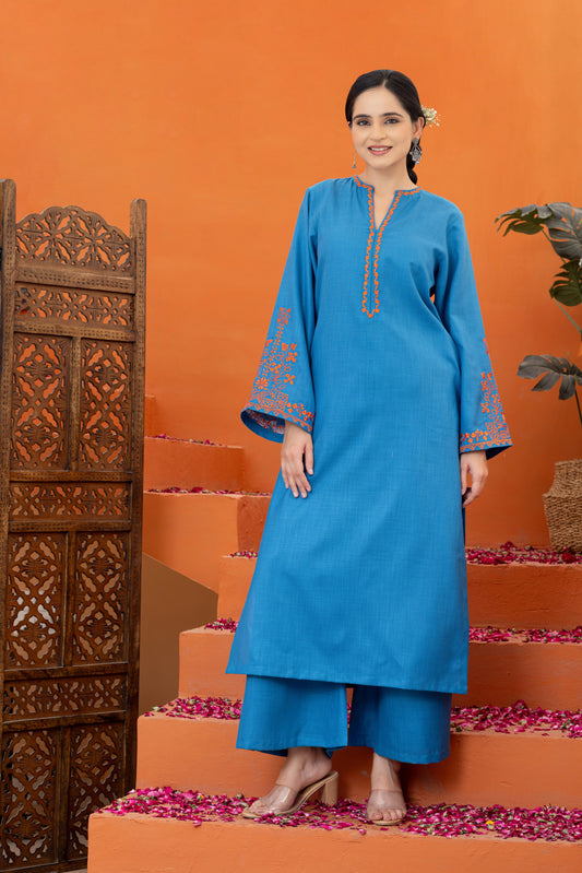 Teal cotton matka kurta set
Phiran style kurta set for women
Teal phiran kurta with palazzo
Cotton matka phiran kurta
Embroidered teal cotton kurta setOrange embroidered kurta set
Summer phiran kurta set
Cotton kurta set for office wear
Lightweight cotton kurta set for summer
Phiran inspired kurta set 
Teal cotton matka phiran style kurta set with orange embroidery
Summer friendly phiran kurta set for women
Breathable cotton phiran kurta with palazzo
Embroidered phiran kurta set for office and festive wear 