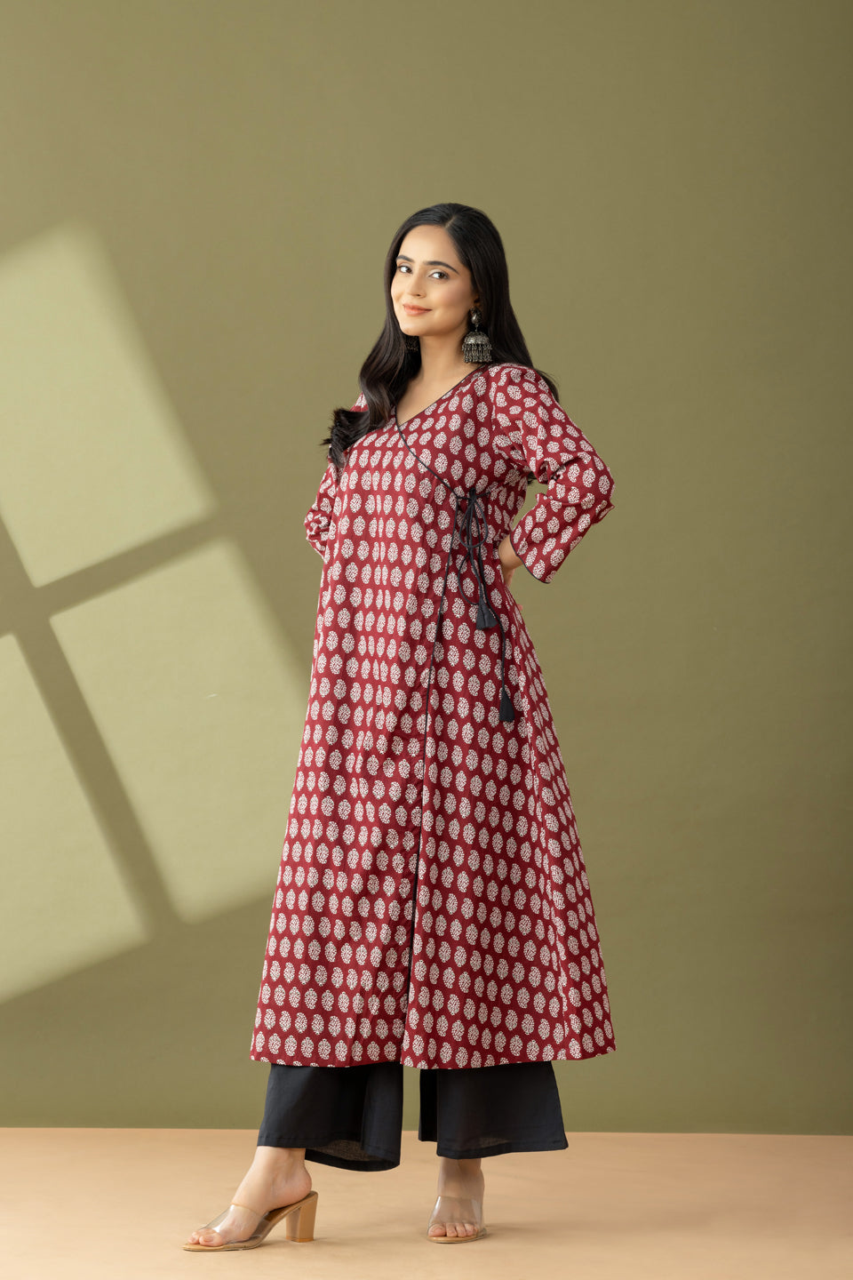 black angrakha kurta set, maroon kurta set, burgundy kurta set, maroon and black kurta, cotton angrakha kurta set, angrakha kurta with palazzo, women angrakha kurta set, office wear kurta set, Angrakha Kurta
Maroon Kurta Set
Black Kurta Set
Cotton Kurta
black angrakha kurta set for wedding
maroon kurta styling for office
burgundy angrakha kurta set women
black and maroon cotton kurta setWorkwear Ethnic
Women Kurta Set
Burgundy Outfit
Black Angrakha Kurta Set
black angrakha kurta set for women
maroon kurta s