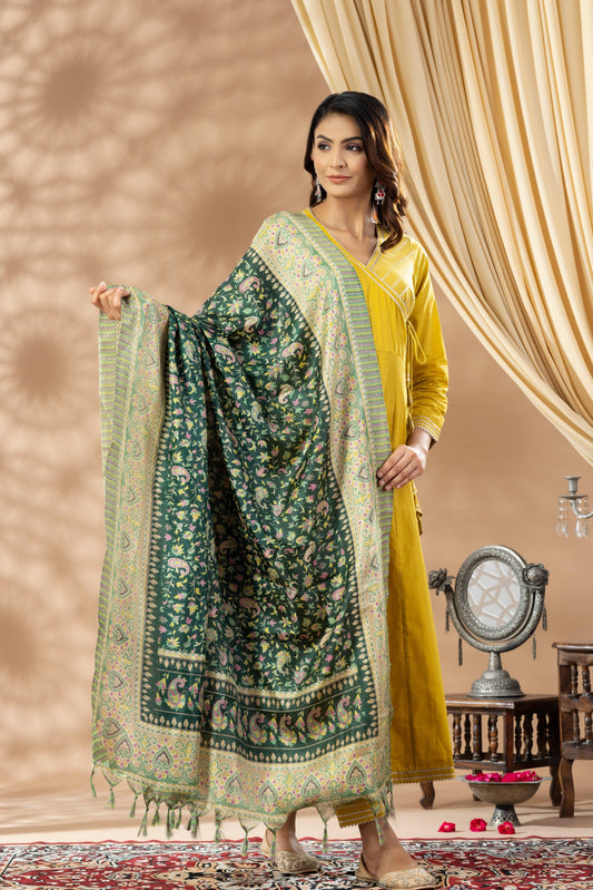 Umang Ochre Angrakha Suit Set