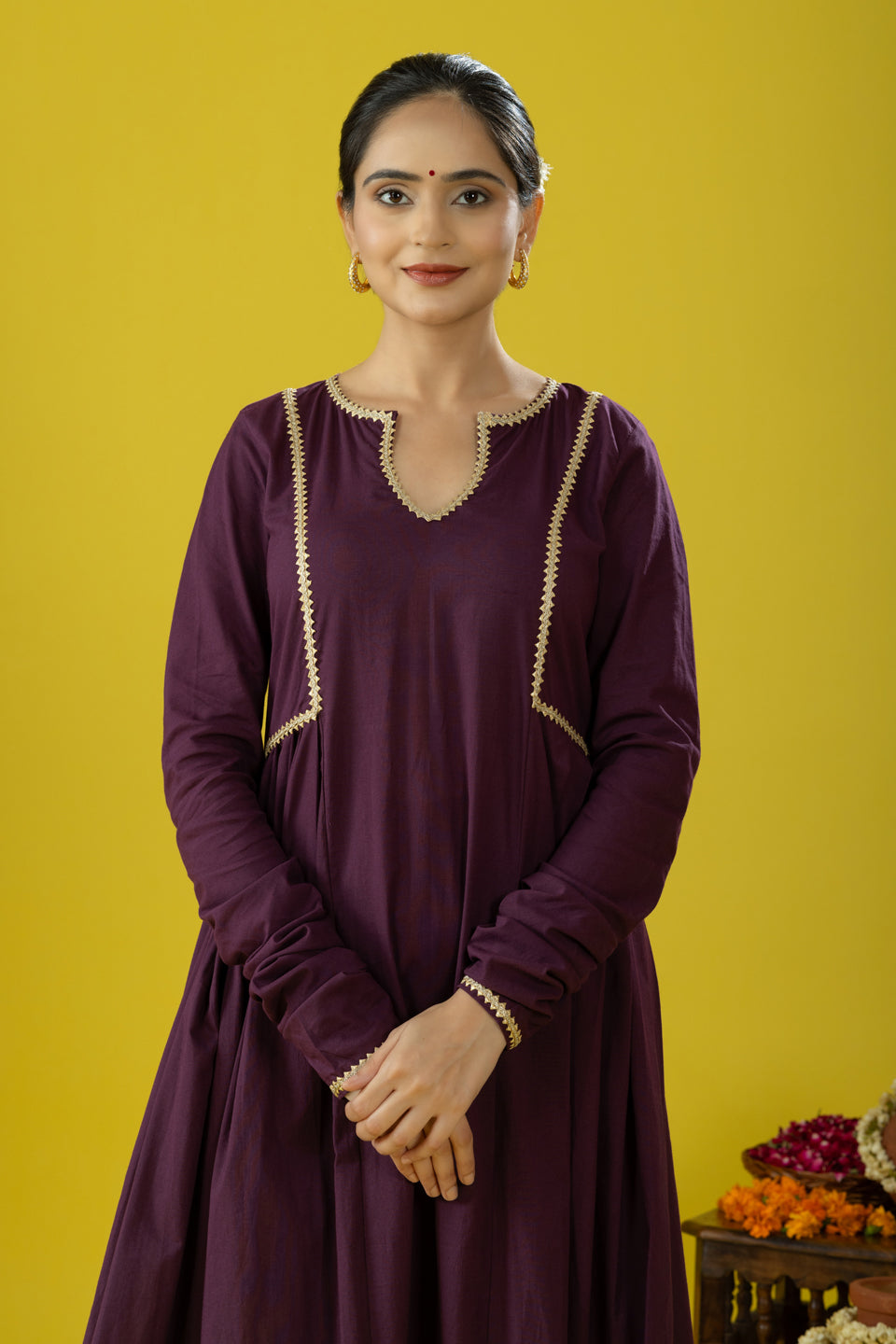 Utsaah Dark Purple Suit Set