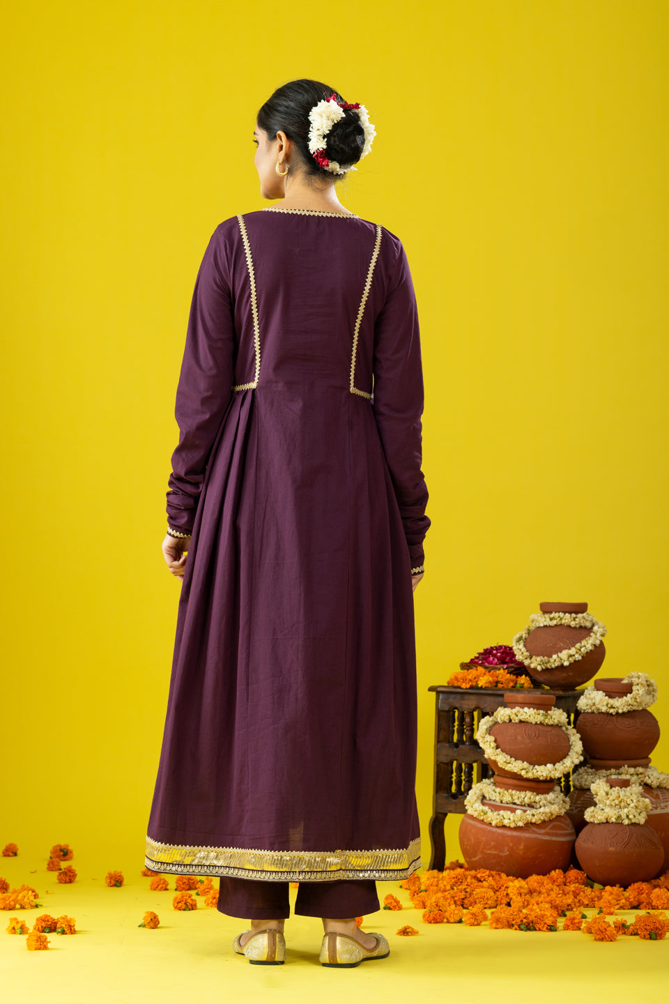 Utsaah Dark Purple Suit Set