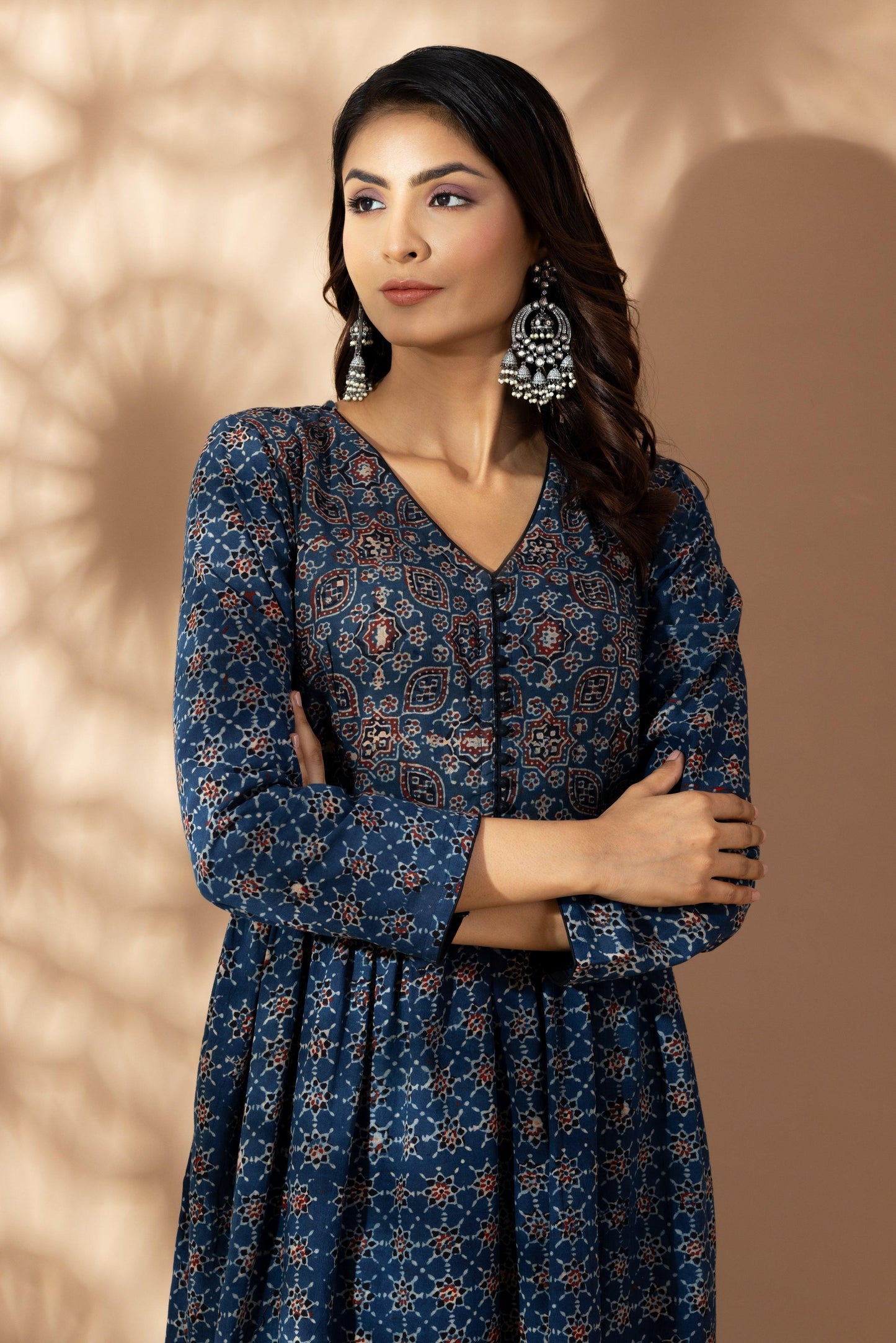 Umang Indigo Ajrakh Kurta Set