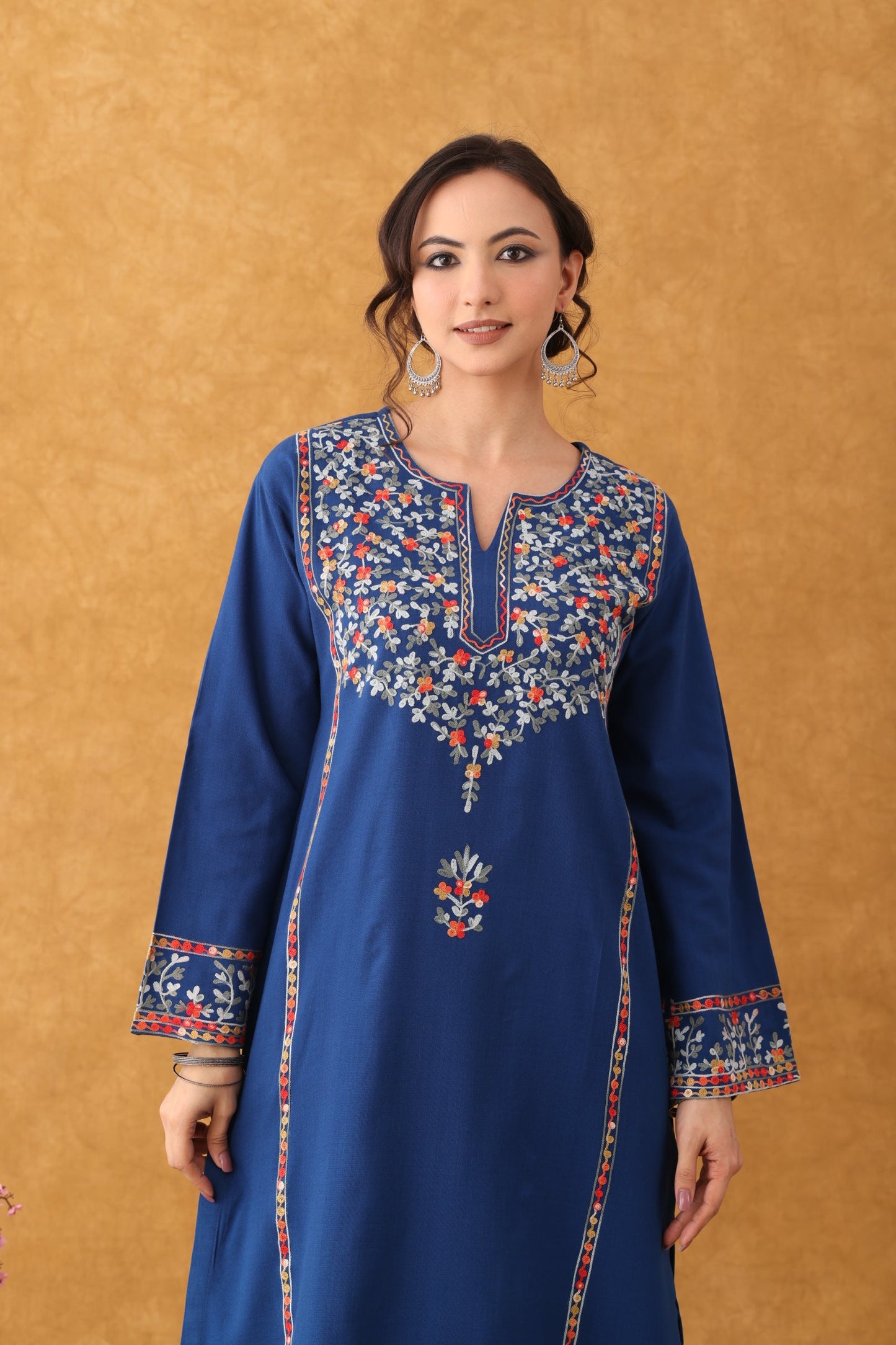 Noor Blue Embroidered Kurta Set