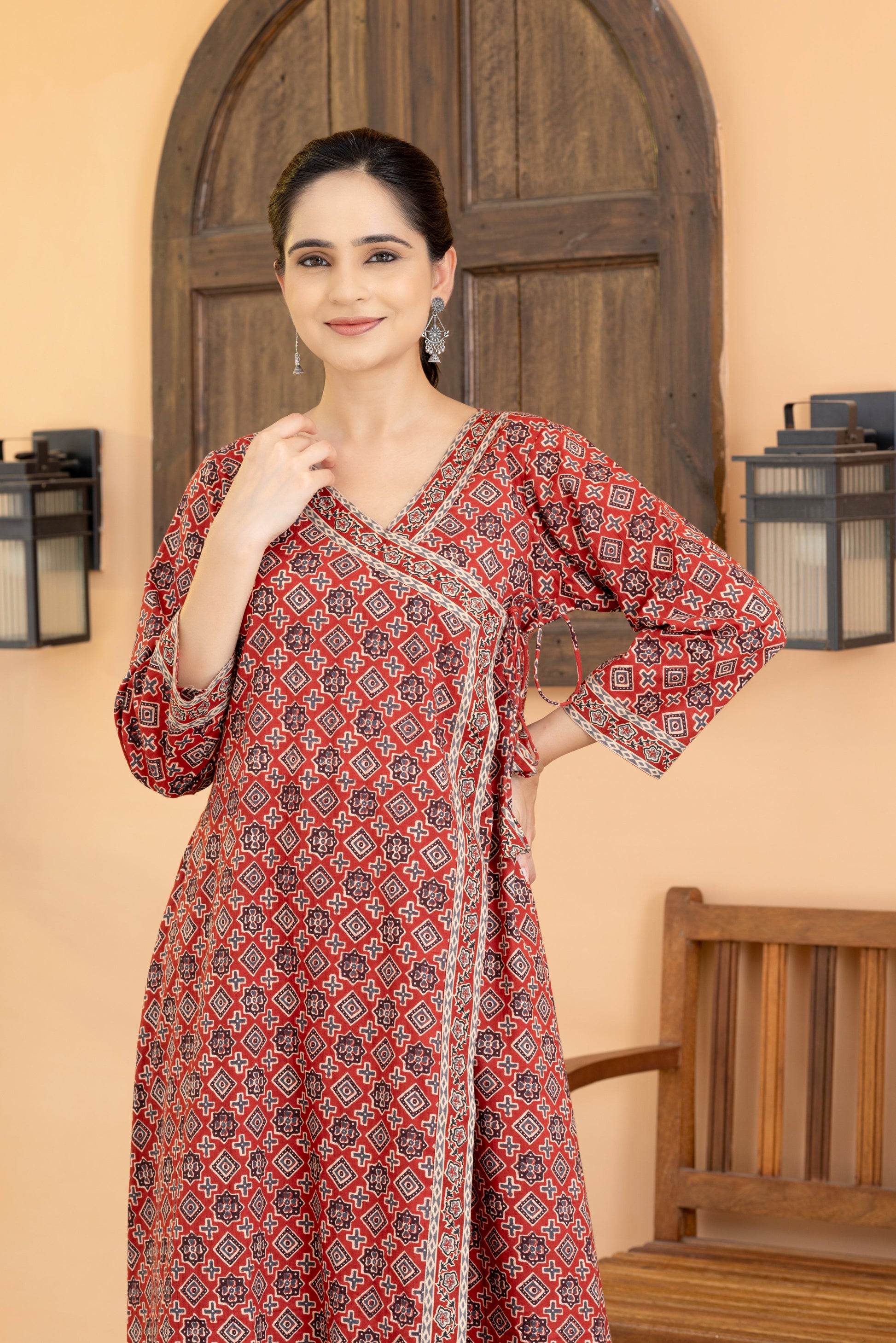 Brick red cambric cotton kurta set
Angrakha style kurta set for women
Hand block-printed kurta set
Wide-leg palazzo kurta set
Summer cotton kurta set
Traditional Angrakha kurta for office
Breathable cambric cotton kurta set
Ethnic block print kurta set
Casual and festive kurta set for women
Lightweight summer kurta set
Brick red cambric cotton Angrakha kurta set with block print
Wide-leg palazzo kurta set for summer casual and festive wear
Handcrafted block print kurta set for women
Traditional Angrakha kur