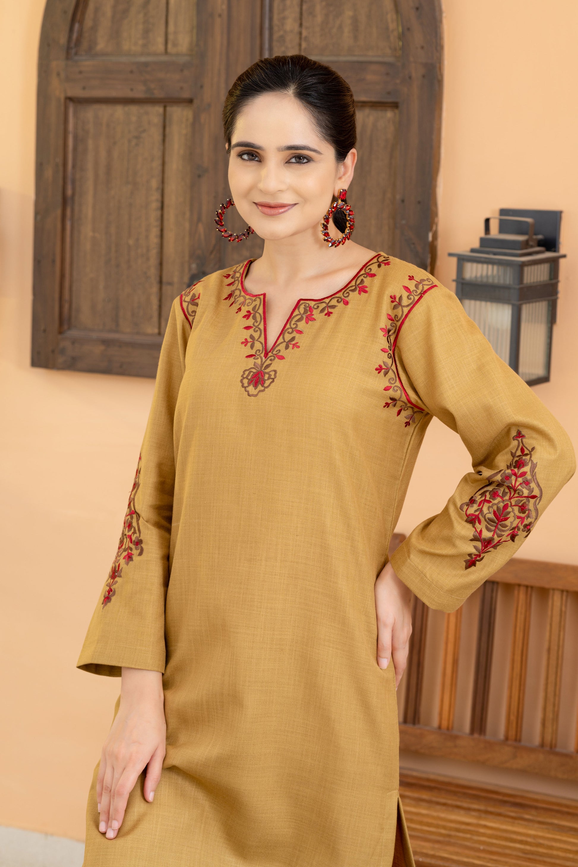 Sheen gold cotton matka kurta set
Phiran style kurta set for women
Cotton matka phiran kurta
Summer phiran kurta set
Embroidered cotton matka kurta set Sheen gold kurta set with palazzo
Pink embroidered phiran kurta
Lightweight cotton kurta set for summer
Office wear cotton kurta set
Festive cotton kurta set for women Sheen gold cotton matka phiran style kurta set for women
Summer friendly cotton phiran kurta with palazzo
Phiran inspired kurta set with machine embroidery
Breathable cotton matka kurta set fo