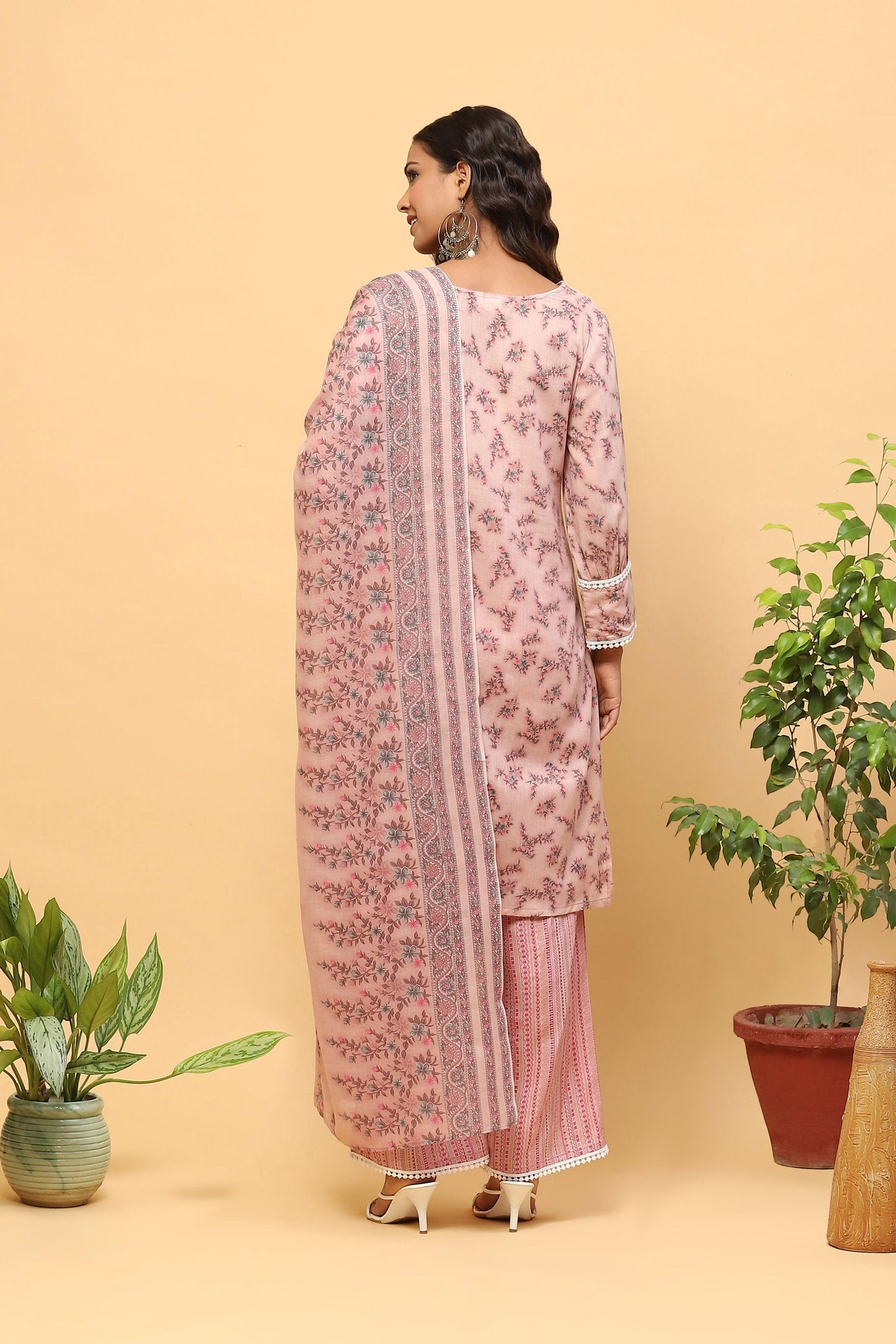 Pihu Light Mauve Digital Print Kurta Set